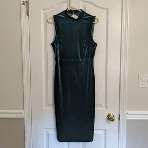 Velvet open back dress